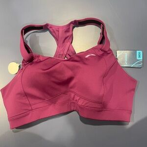Brooks Burgundy Sports Bra